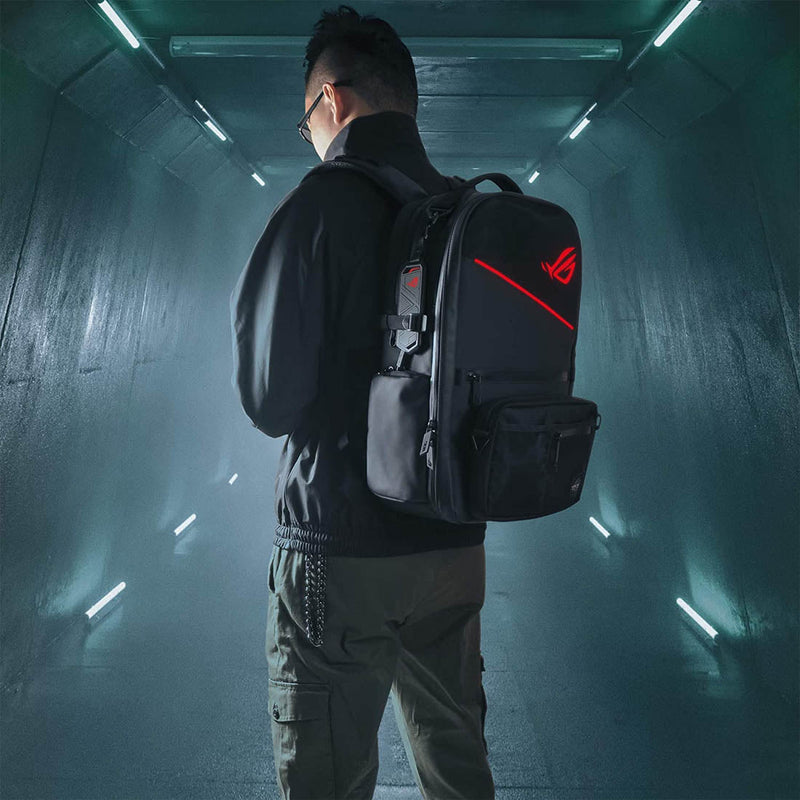 Asus ROG Ranger BP3703G RGB Modular Backpack for 17 - inch Laptop with Water - Repellent Material - SWIFT PERIPHERALS90XB05X0-BBP010