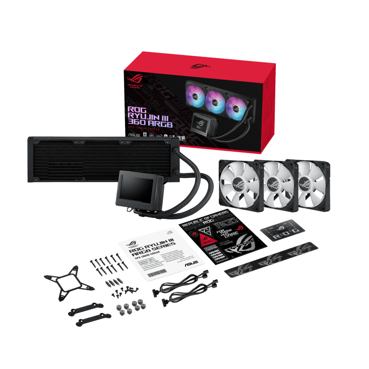 ASUS ROG RYUJIN 360 III 360MM ARGB AIO LIQUID COOLER - SWIFT PERIPHERALS1085448