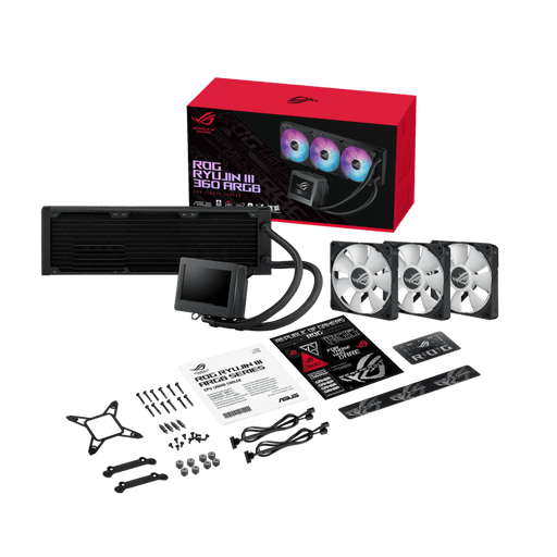 ASUS ROG RYUJIN 360 III 360MM ARGB AIO LIQUID COOLER - SWIFT PERIPHERALS1085448