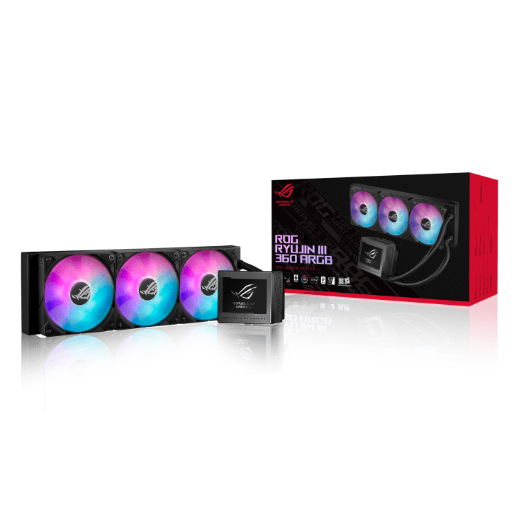 ASUS ROG RYUJIN 360 III 360MM ARGB AIO LIQUID COOLER - SWIFT PERIPHERALS1085448