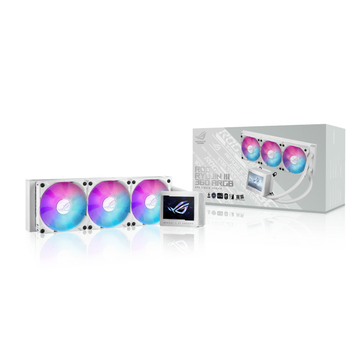 ASUS ROG RYUJIN III 360 ARGB 360MM CPU LIQUID COOLER (WHITE) (ROG - RYUJIN - III - 360 - ARGB - WHITE) - SWIFT PERIPHERALSCooler-014