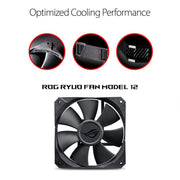 ASUS ROG RYUO 240 RGB AIO CPU Liquid Cooler with 4 - Pin PWM Fan and OLED Panel - SWIFT PERIPHERALSROG-RYUO-240