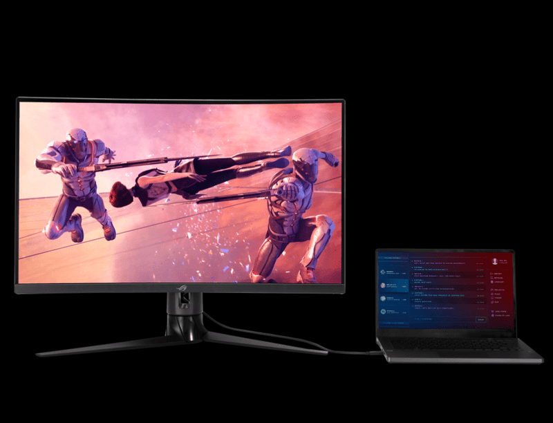 ASUS ROG STRIX 32 INCH XG32VC QHD 1MS 144HZ CURVED MONITOR - SWIFT PERIPHERALS104495