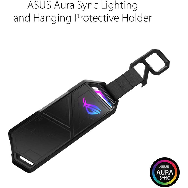 ASUS ROG STRIX Arion M.2 NVMe PCIe SSD RGB Enclosure with USB - C and Aura Sync - SWIFT PERIPHERALSESD-S1C