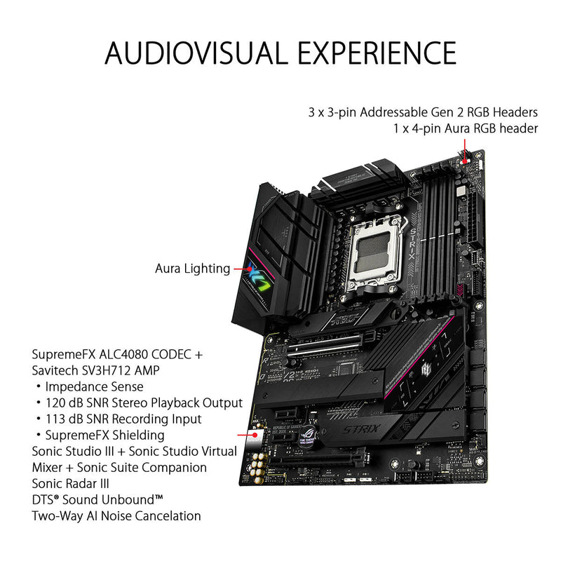 ASUS ROG STRIX B650E - F WIFI AMD B650 AM5 ATX Motherboard - SWIFT PERIPHERALS90MB1BQ0-M0EAY0