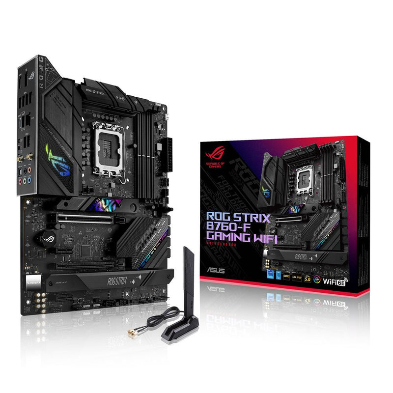 ASUS ROG STRIX B760 - F GAMING WIFI Intel B760 LGA 1700 ATX Motherboard - SWIFT PERIPHERALS90MB1CT0-M0IAY0