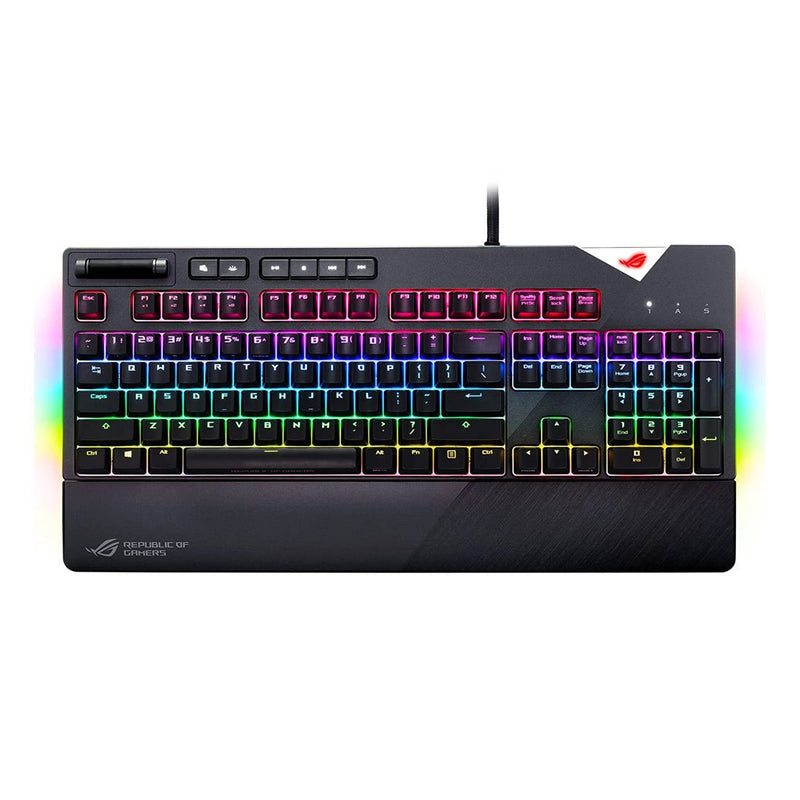 ASUS ROG Strix Flare RGB Mechanical Keyboard with Cherry MX Switches and On - Board Memory - SWIFT PERIPHERALSROG-STRIX-FLARE-BLUE-MX