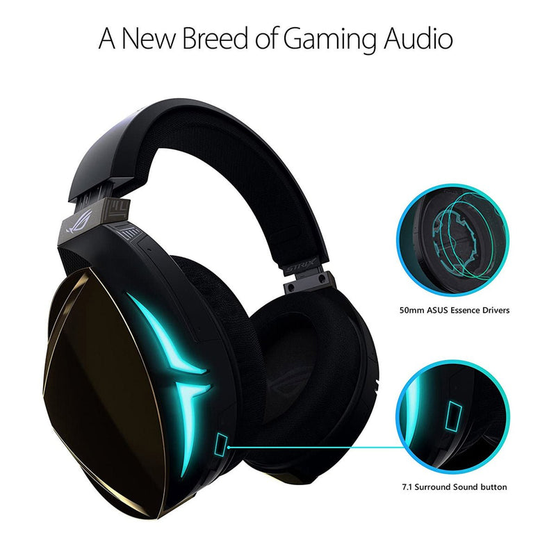 ASUS ROG STRIX Fusion 500 USB Wired RGB Gaming Headset with Virtual 7.1 Surround Sound and Boom Microphone - SWIFT PERIPHERALSSTRIX-F500