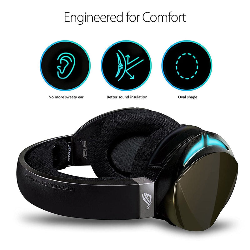 ASUS ROG STRIX Fusion 500 USB Wired RGB Gaming Headset with Virtual 7.1 Surround Sound and Boom Microphone - SWIFT PERIPHERALSSTRIX-F500