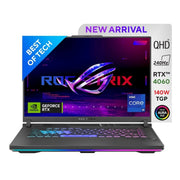 ASUS ROG STRIX G16 13TH GEN, INTEL CORE I9 - 13980HX GAMING LAPTOP(NVIDIA RTX 4060 - 8GB/140W TGP/16GB RAM/1TB SSD/QHD+/16 INCH/240HZ/RGB KB/90WHR/WINDOWS 11/OFFICE 2021/ECLIPSE GRAY/2.50 KG) G614JV - N4141WS - SWIFT PERIPHERALS90NR0C61-M007Y0