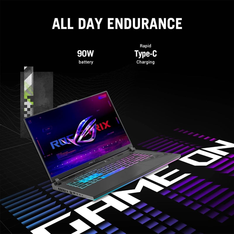ASUS ROG STRIX G16 13TH GEN,INTEL CORE I9 - 13980HX GAMING LAPTOP(NVIDIA RTX 4060 - 8GB/140W TGP/16GB/1TB/QHD+/16"/240HZ/WINDOWS 11/M365 BASIC (1YEAR)*/OFFICE HOME 2024/ECLIPSE GRAY/2.50 KG)G614JV - N4242WS - SWIFT PERIPHERALS1092918