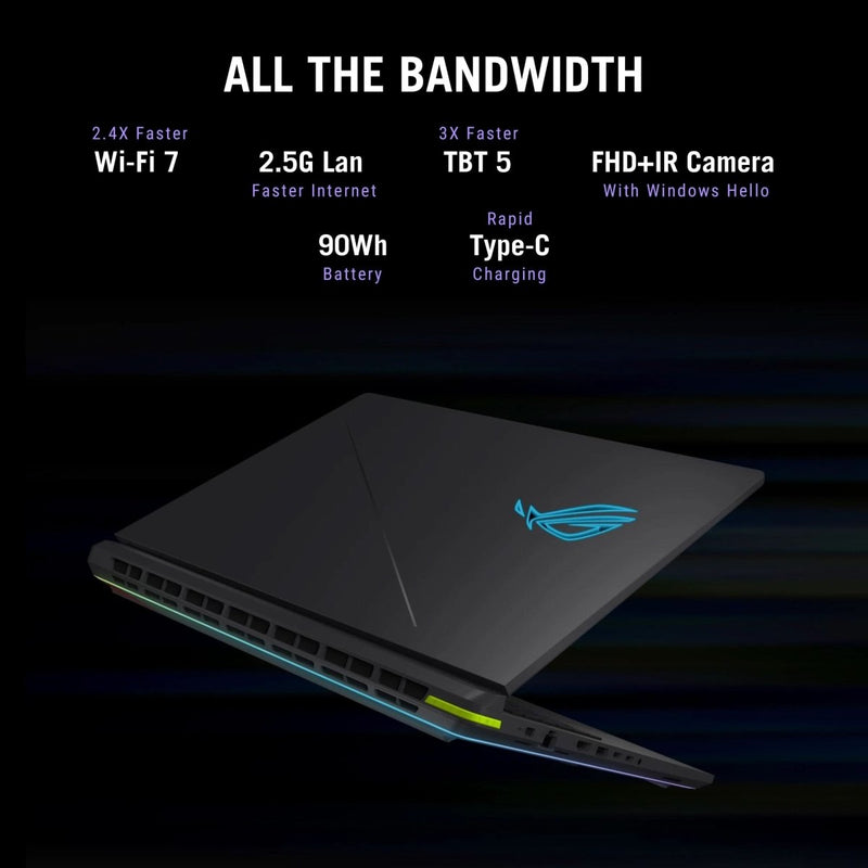 ASUS ROG STRIX G16 G615LP - S5022WS [ULTRA9 - 275HX/32GB/1TB SSD/WIN11 HOME+MS24/16.0"/8GB - RTX5070 GRAPHICS/1 YEAR(S)/GREY] - SWIFT PERIPHERALS1095946