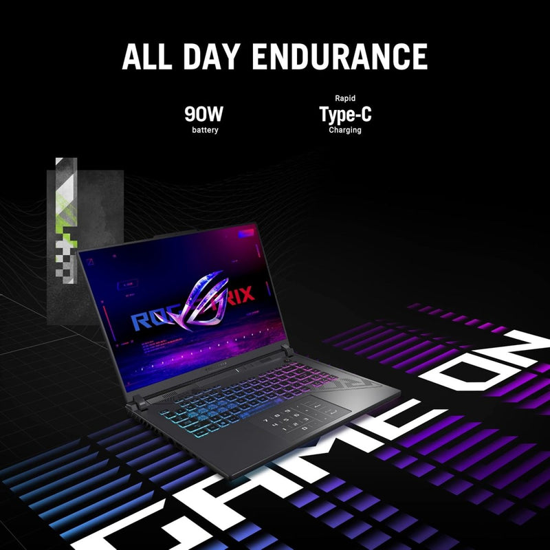 ASUS ROG STRIX G16, GAMING LAPTOP, 13TH GEN INTEL CORE I7 - 13650HX, RTX 4060 GRPH (16GB/1TB/40.64 CMS (16) FHD+/WIN 11 HOME) G614JV - N3474WS - SWIFT PERIPHERALS1089688