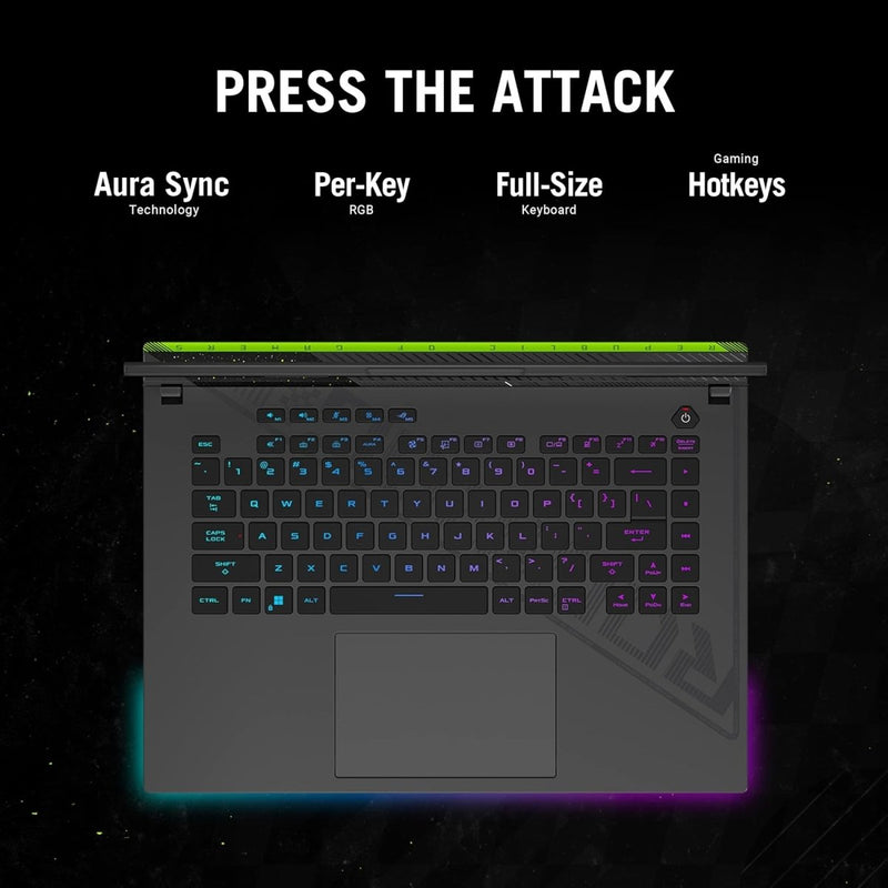 ASUS ROG STRIX G16, GAMING LAPTOP, 13TH GEN INTEL CORE I7 - 13650HX, RTX 4070 GRPH (16GB/1TB/40.64 CMS (16) FHD+/WIN 11 HOME) G614JI - BG711WS - SWIFT PERIPHERALS90NR0D41-M00UC0