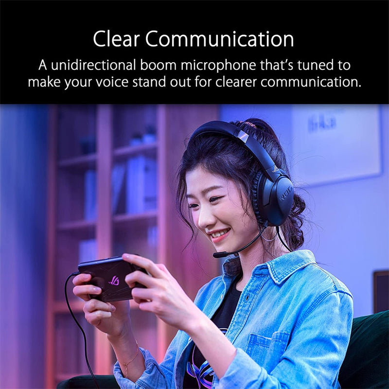 ASUS ROG Strix Go Core Over Ear Wired Gaming Headset with Volume Adjustments - SWIFT PERIPHERALS90YH02R1-B1UA00