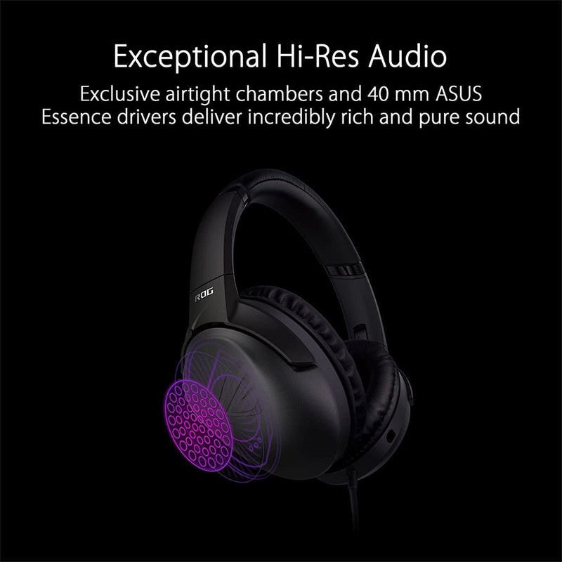 ASUS ROG Strix Go Core Over Ear Wired Gaming Headset with Volume Adjustments - SWIFT PERIPHERALS90YH02R1-B1UA00