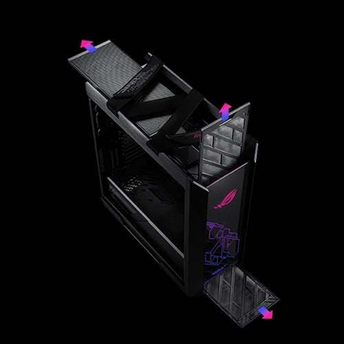 ASUS ROG STRIX HELIOS GX601 MID - TOWER E - ATX CABINET BLACK - SWIFT PERIPHERALS104932