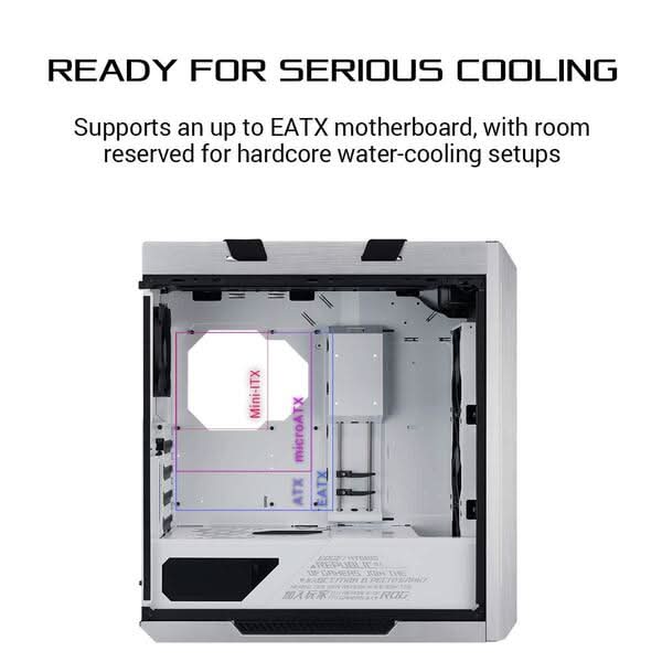 ASUS ROG STRIX HELIOS GX601 MID - TOWER E - ATX CABINET WHITE - SWIFT PERIPHERALS104933