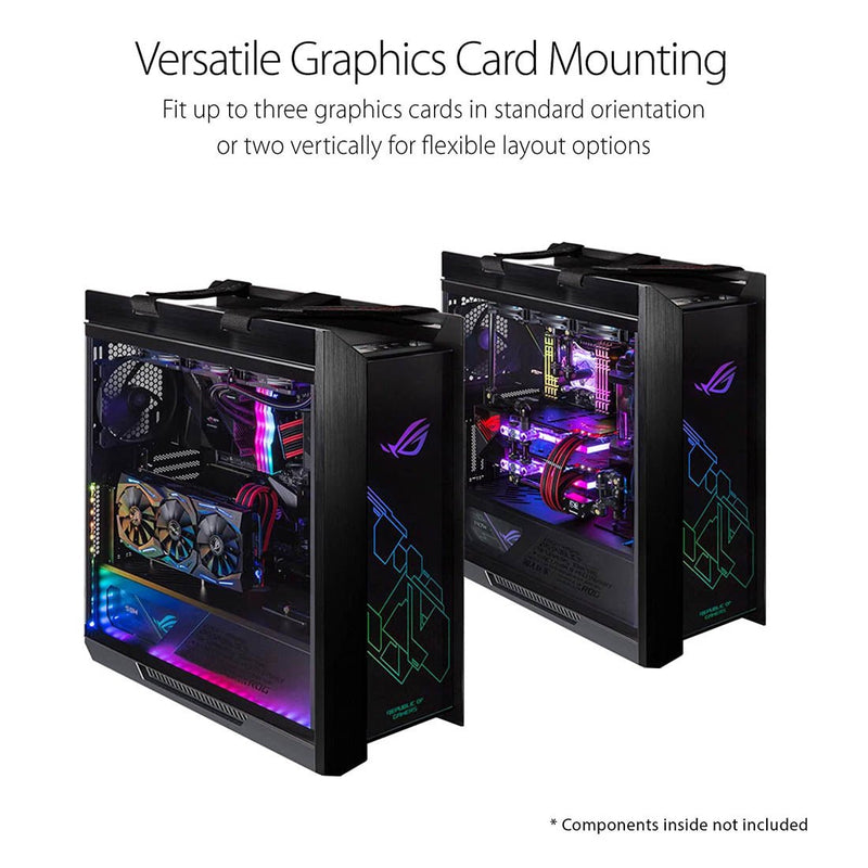 Asus ROG Strix Helios GX601 RGB Mid - Tower Cabinet with 4 Pre - Installed 140mm Fans and Gen 2 USB - C - SWIFT PERIPHERALSHELIOS-601