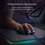 ASUS ROG STRIX Impact II Wired Optical RGB Gaming Mouse with 6200 DPI and Ambidextrous Design - SWIFT PERIPHERALSP506-STRIXIMPAC-II