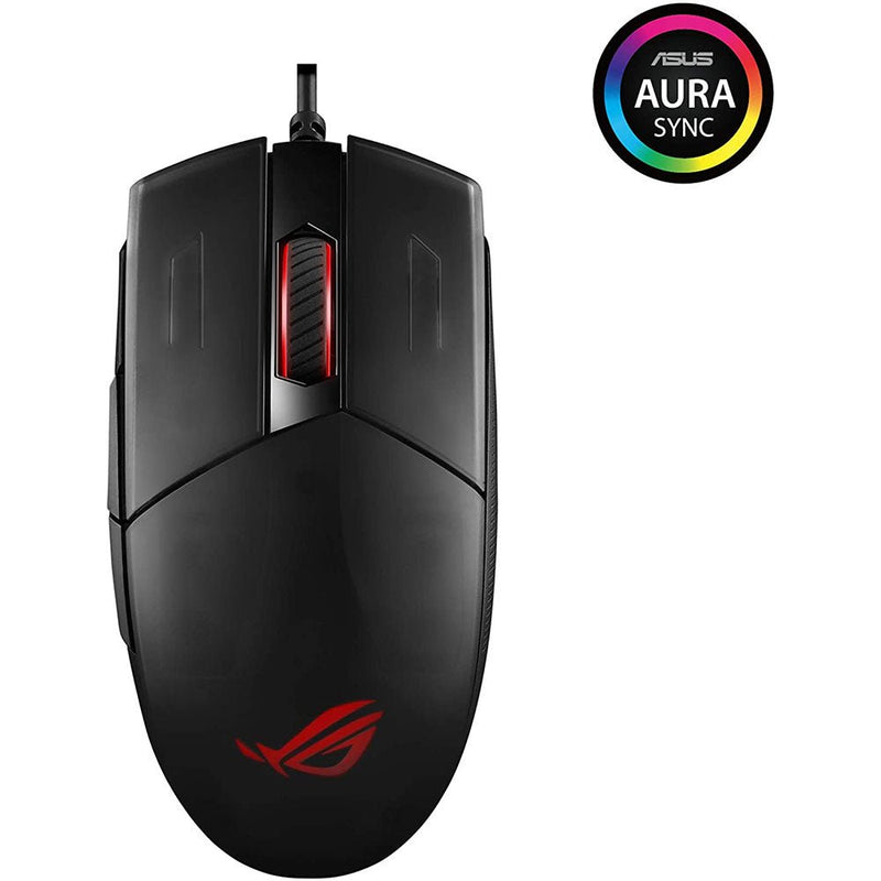 ASUS ROG STRIX Impact II Wired Optical RGB Gaming Mouse with 6200 DPI and Ambidextrous Design - SWIFT PERIPHERALSP506-STRIXIMPAC-II