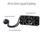 ASUS ROG STRIX LC 240 AIO 240mm Liquid Cooler with Dual 120mm PWM Fans - SWIFT PERIPHERALSROG-STRIX-LC-240