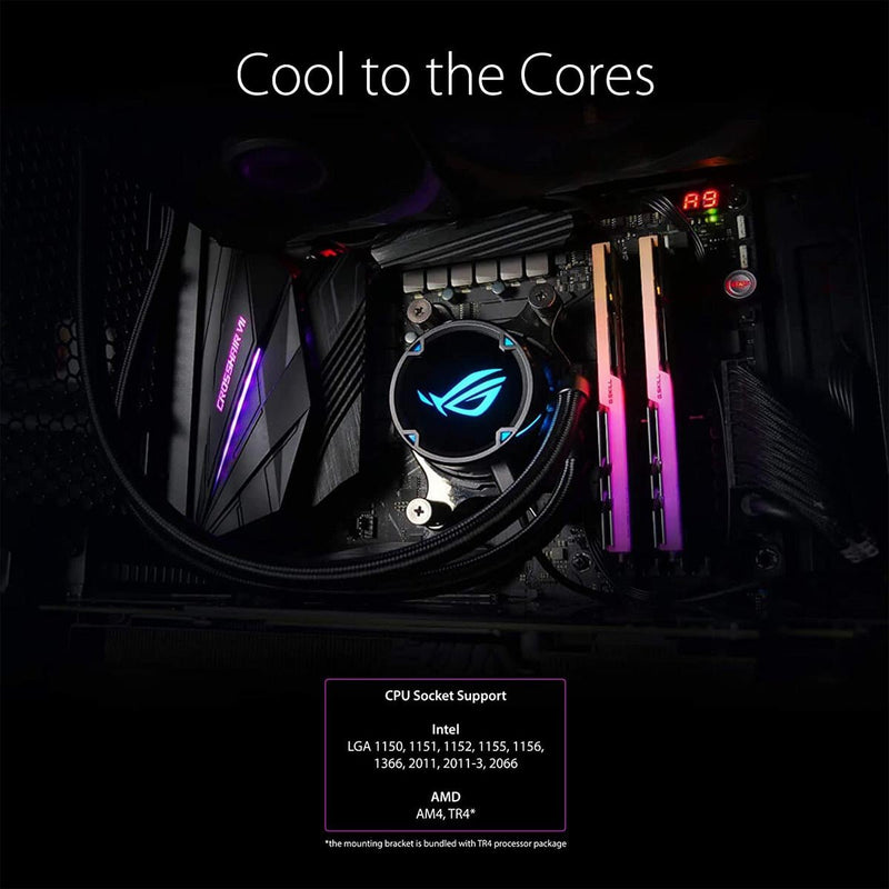 ASUS ROG STRIX LC 240 AIO 240mm Liquid Cooler with Dual 120mm PWM Fans - SWIFT PERIPHERALSROG-STRIX-LC-240