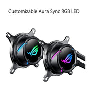 ASUS ROG STRIX LC 240 RGB AIO 240mm Liquid Cooler with Dual 120mm PWM Fans - SWIFT PERIPHERALS90RC0061-M0UAY0