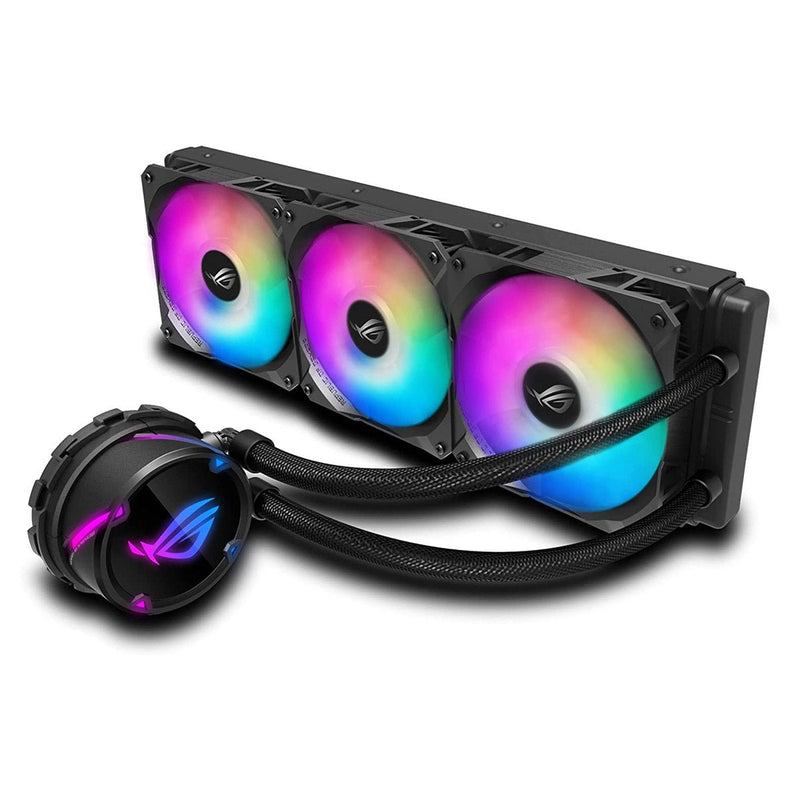 ASUS ROG STRIX LC 360 RGB AIO 360mm Liquid Cooler with Triple 120mm PWM Fans - SWIFT PERIPHERALS90RC0071-M0UAY0