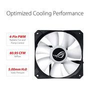 ASUS ROG STRIX LC 360 RGB AIO 360mm Liquid Cooler with Triple 120mm PWM Fans - SWIFT PERIPHERALS90RC0071-M0UAY0