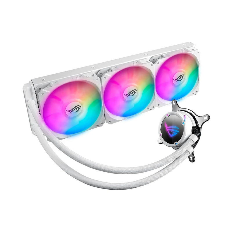 ASUS ROG STRIX LC 360 White Edition AIO 360mm Liquid Cooler with Triple 120mm PWM Fans - SWIFT PERIPHERALSROG-STRIX-LC-360-RGB-WHITE
