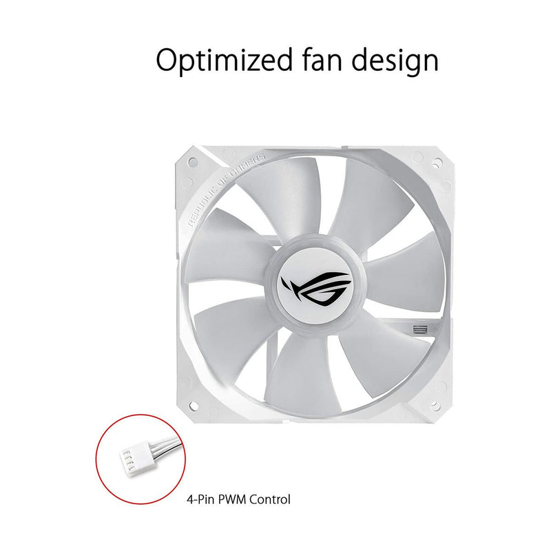 ASUS ROG STRIX LC 360 White Edition AIO 360mm Liquid Cooler with Triple 120mm PWM Fans - SWIFT PERIPHERALSROG-STRIX-LC-360-RGB-WHITE