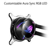ASUS ROG STRIX LC II 360 ARGB AIO 360mm Liquid Cooler with Triple 120mm PWM Fans - SWIFT PERIPHERALS90RC00F1-M0UAY0
