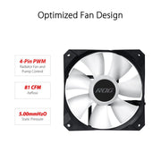ASUS ROG STRIX LC II 360 ARGB AIO 360mm Liquid Cooler with Triple 120mm PWM Fans - SWIFT PERIPHERALS90RC00F1-M0UAY0