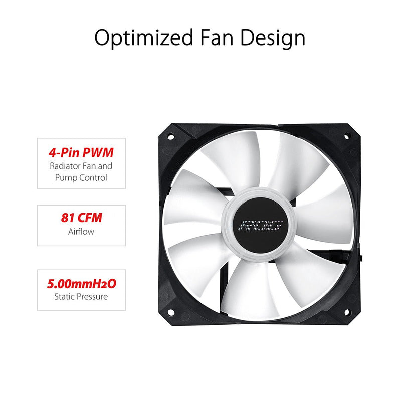 ASUS ROG STRIX LC II 360 ARGB AIO 360mm Liquid Cooler with Triple 120mm PWM Fans - SWIFT PERIPHERALS90RC00F1-M0UAY0