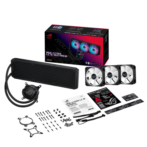 ASUS ROG STRIX LC III 360 ARGB 360MM CPU LIQUID COOLER BLACK - SWIFT PERIPHERALS1090233