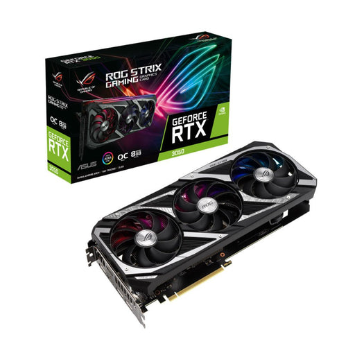 ASUS ROG STRIX NVIDIA GeForce RTX 3050 OC Edition 8GB GDDR6 128 - Bit Graphics Card - SWIFT PERIPHERALSROG-STRIX-RTX3050-O8G-GAMING