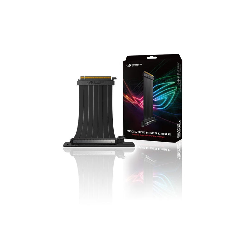 ASUS ROG Strix Riser Cable with Patent SafeSlot Design and EMI Shielding - SWIFT PERIPHERALSRS200-ROG-STRIX-RISER-CABLE-BK