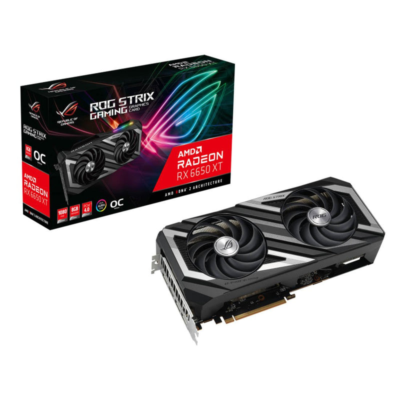 ASUS ROG STRIX RX 6650 XT OC Edition 8GB GDDR6 128 - Bit Graphics Card - SWIFT PERIPHERALSROG-STRIX-RX6650XT-O8G