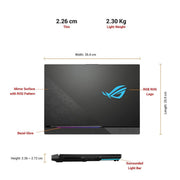 ASUS ROG STRIX SCAR 15 (2021), 15.6 - INCH (39.62 CMS) FHD 300HZ/3MS, AMD RYZEN 9 5900HX, GEFORCE RTX 3080 8GB GRAPHICS, GAMING LAPTOP(16GB/1TB SSD/OFFICE 2019/WINDOWS 10/BLACK/2.3 KG), G533QS - HF210TS - SWIFT PERIPHERALS105222