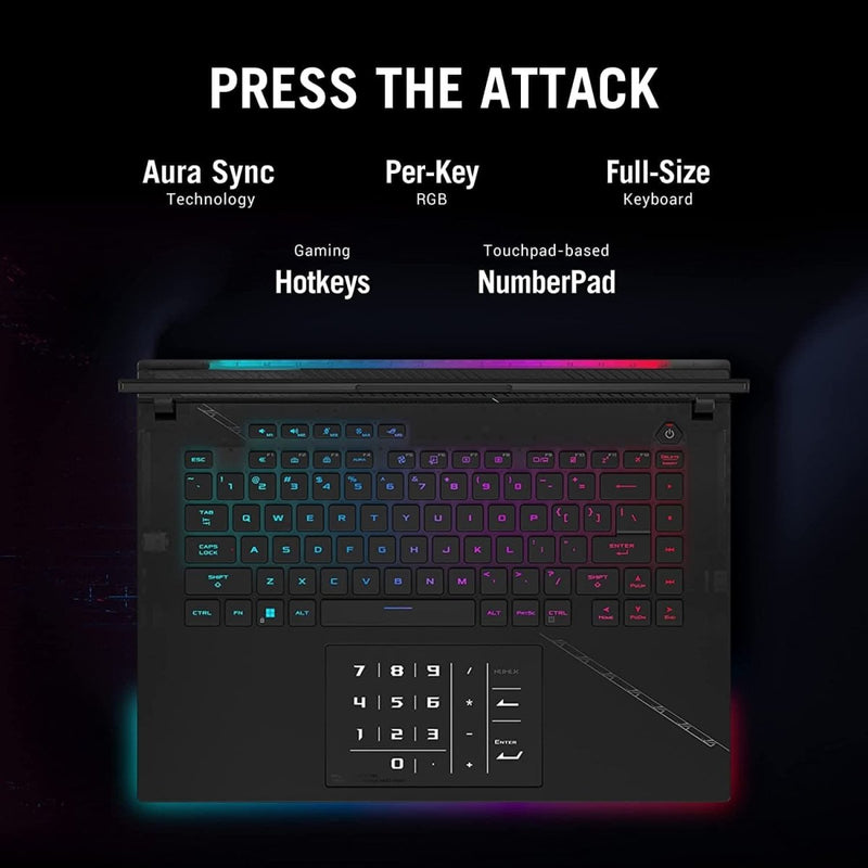 ASUS ROG STRIX SCAR 16 G634JZ - NM057WS [CI9 - 13980HX 13TH GEN/32GB DDR4/1TB SSD/NO DVD/WIN11 HOME+MSO/16.0 INCH/12GB GRAPHICS RTX 4080/1 YEAR/BLACK] - SWIFT PERIPHERALS1084772