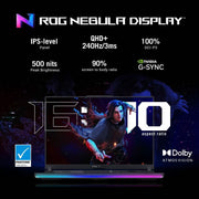 ASUS ROG STRIX SCAR 16 WITH 90WHR BATTERY INTEL HX - SERIES INTEL CORE I9 13TH GEN 13980HX - (32 GB/1 TB SSD/WINDOWS 11 HOME/12 GB GRAPHICS/NVIDIA GEFORCE RTX 4080/240 HZ/175 TGP) G634JZ - N4062WS GAMING LAPTOP (16 INCH, BLACK, 2.50 KG, WITH MS OFFICE) - SWIFT PERIPHERALS90NR0C81-M004T0