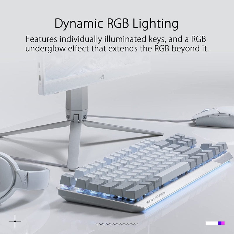 ASUS ROG Strix Scope NX TKL Moonlight White RGB Mechanical Keyboard - SWIFT PERIPHERALSX806-STRIX-SCOPE-NX-TKL-ML-NXRD-US
