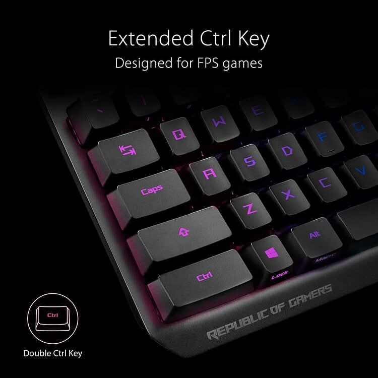 ASUS ROG STRIX SCOPE RX MECHANICAL GAMING KEYBOARD - SWIFT PERIPHERALS103719