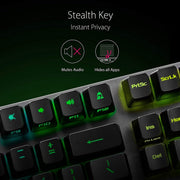 Asus ROG Strix Scope RX Optical Mechanical Gaming Keyboard with IP56 Water Resistance and Stealth Key - SWIFT PERIPHERALSROG-Strix-Scope-RX