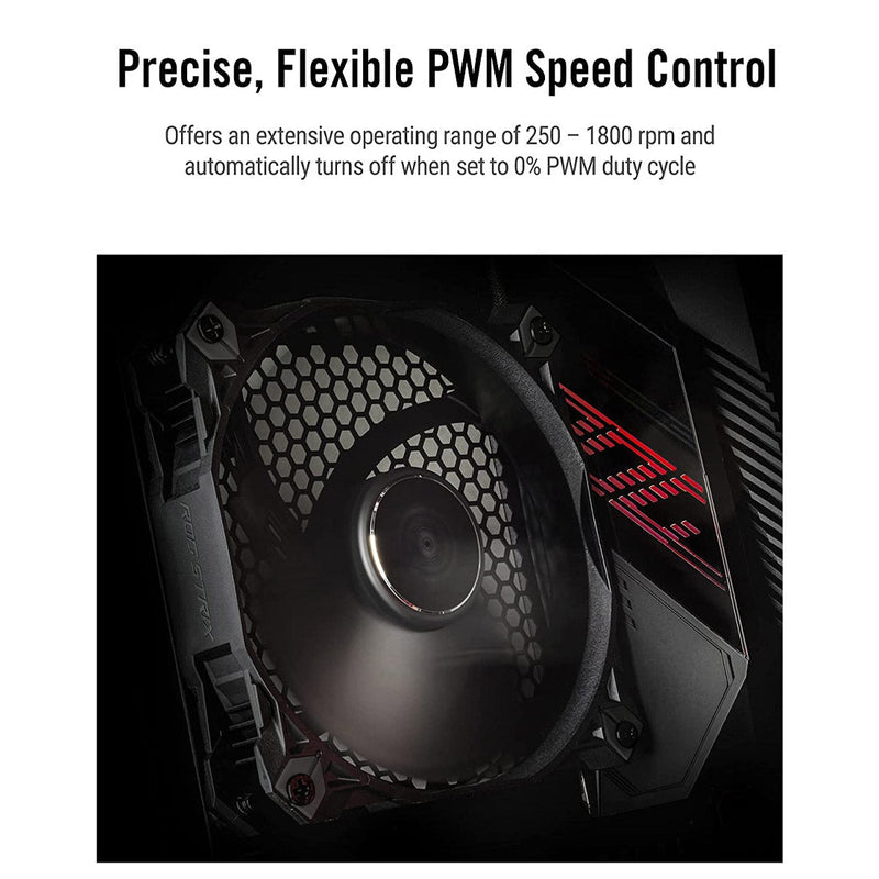 ASUS ROG STRIX XF 120 Whisper Quiet 120mm 4 - Pin PWM Case Fan - SWIFT PERIPHERALSROG-STRIX-XF120