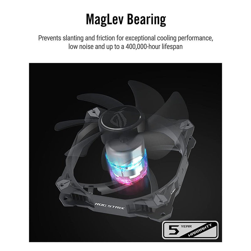 ASUS ROG STRIX XF 120 Whisper Quiet 120mm 4 - Pin PWM Case Fan - SWIFT PERIPHERALSROG-STRIX-XF120
