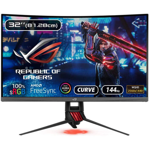 ASUS ROG Strix XG32VQ 31.5 - inch WQHD Curved Gaming Monitor with Adaptive Sync and Aura Sync - SWIFT PERIPHERALSXG32VQ