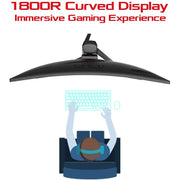 ASUS ROG Strix XG32VQ 31.5 - inch WQHD Curved Gaming Monitor with Adaptive Sync and Aura Sync - SWIFT PERIPHERALSXG32VQ