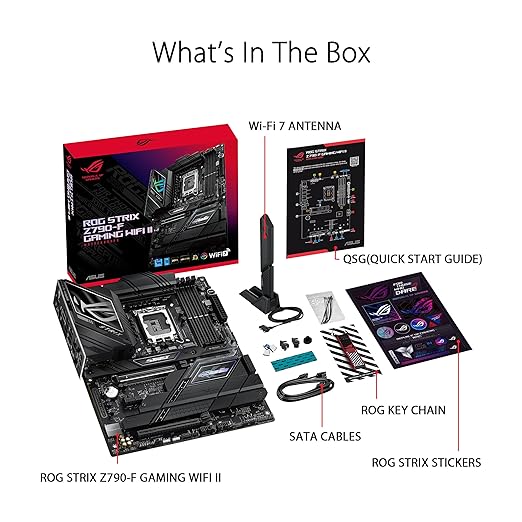 ASUS ROG Strix Z790 - F Gaming WiFi II LGA 1700 ATX Motherboard - SWIFT PERIPHERALS‎ROG STRIX Z790-F GAMING WIFI II